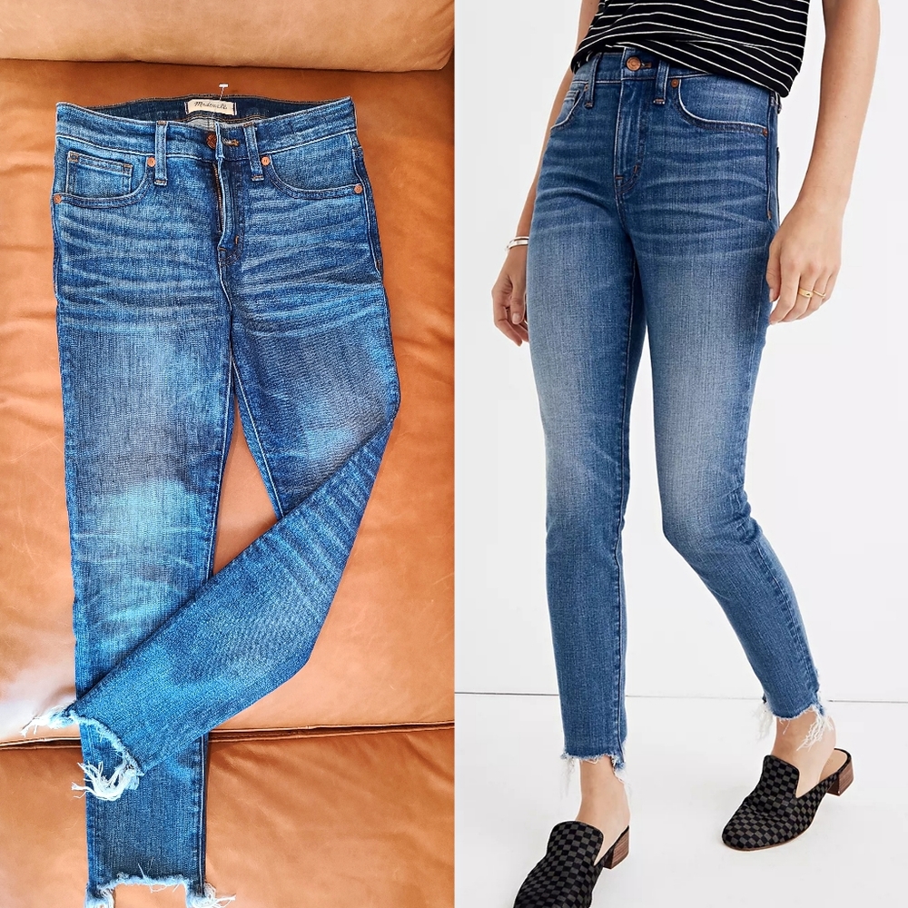NWOT Madewell 9" High Rise Skinny Crop Jeans